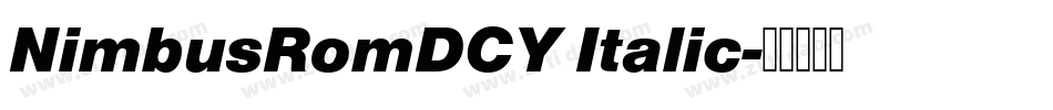 NimbusRomDCY Italic字体转换